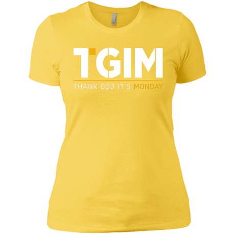 T-Shirts Vibrant Yellow / X-Small Thank God Its Monday Women's Premium T-Shirt