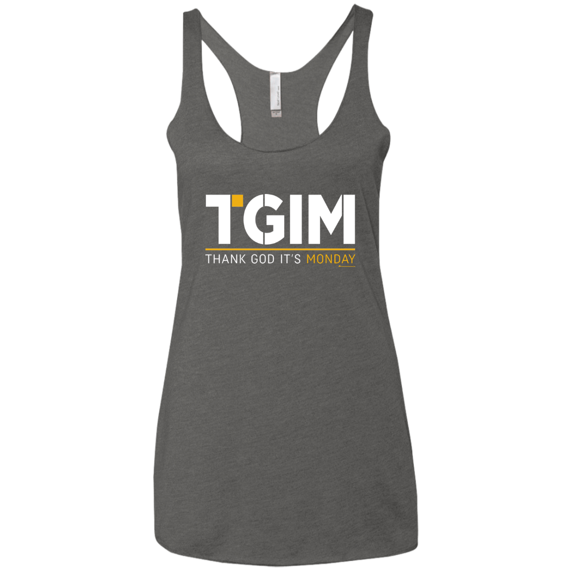 T-Shirts Premium Heather / X-Small Thank God Its Monday Women's Triblend Racerback Tank