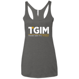 T-Shirts Premium Heather / X-Small Thank God Its Monday Women's Triblend Racerback Tank