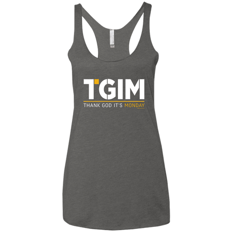 T-Shirts Premium Heather / X-Small Thank God Its Monday Women's Triblend Racerback Tank
