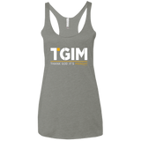 T-Shirts Venetian Grey / X-Small Thank God Its Monday Women's Triblend Racerback Tank