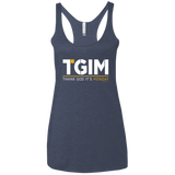 Thank God Its Monday Women's Triblend Racerback Tank