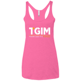 T-Shirts Vintage Pink / X-Small Thank God Its Monday Women's Triblend Racerback Tank