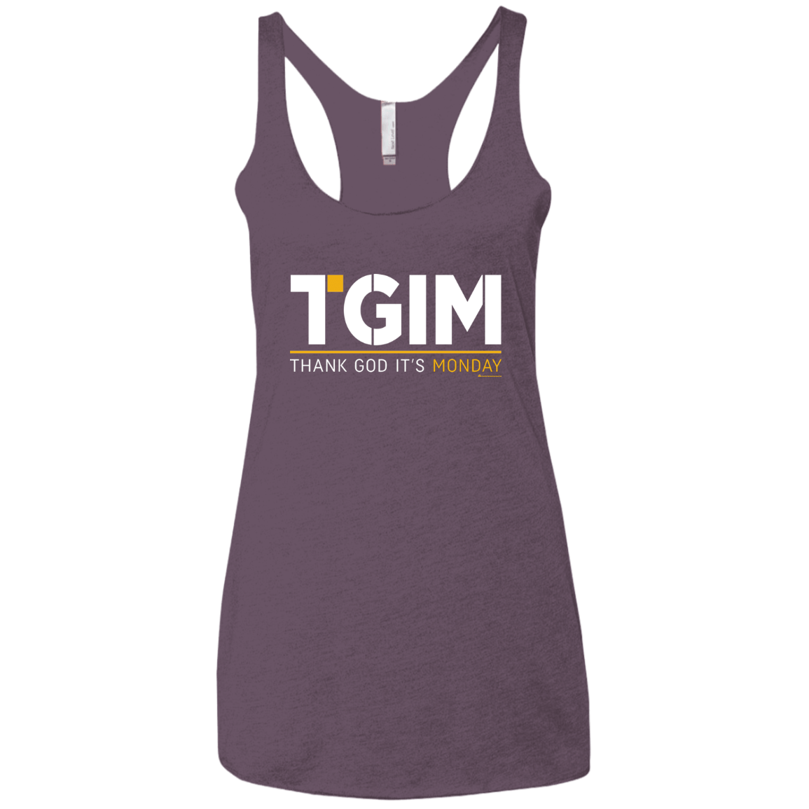 T-Shirts Vintage Purple / X-Small Thank God Its Monday Women's Triblend Racerback Tank