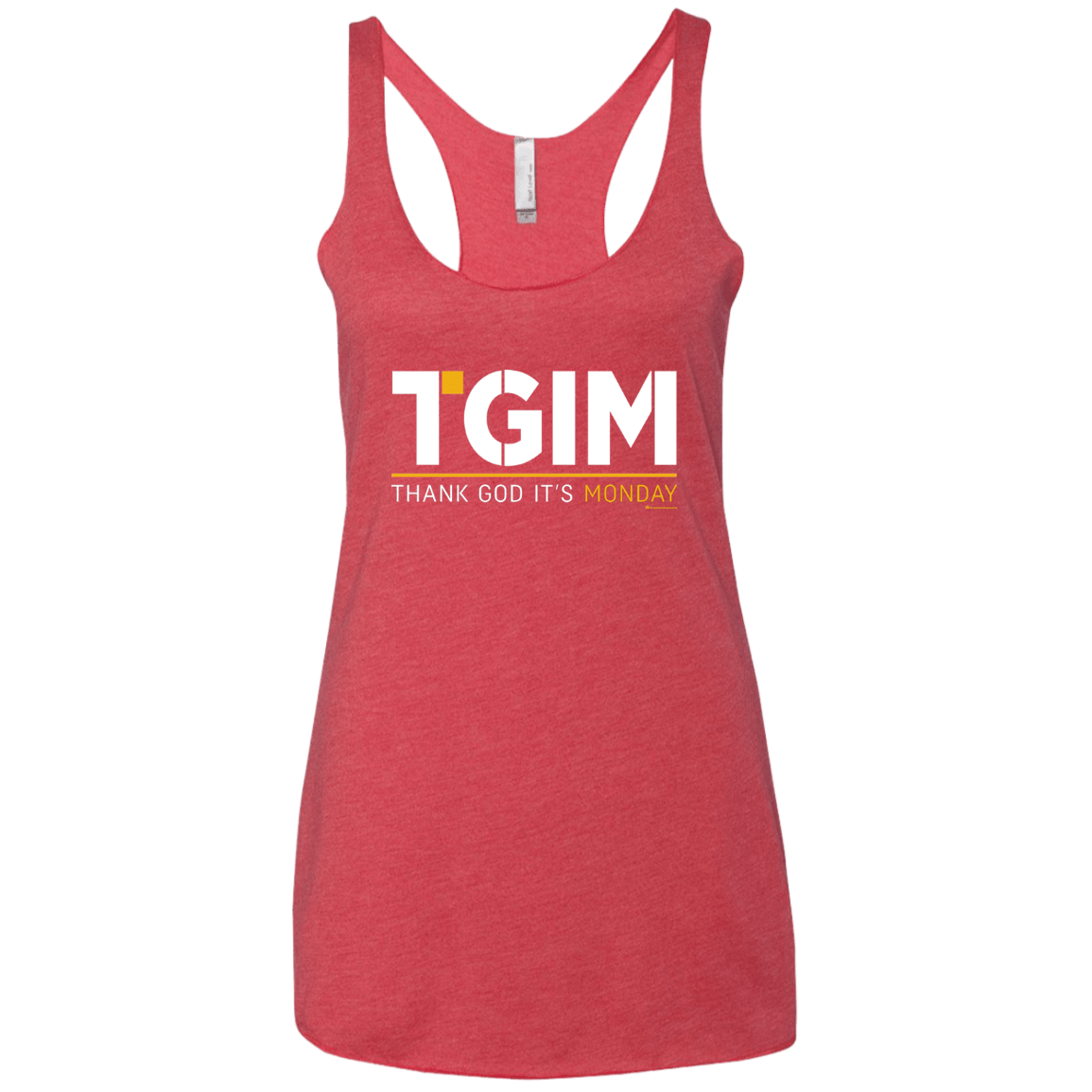T-Shirts Vintage Red / X-Small Thank God Its Monday Women's Triblend Racerback Tank