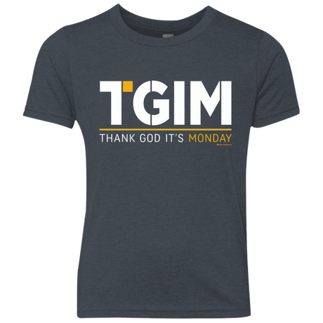 T-Shirts Vintage Navy / YXS Thank God Its Monday Youth Triblend T-Shirt