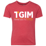 T-Shirts Vintage Red / YXS Thank God Its Monday Youth Triblend T-Shirt