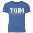 T-Shirts Vintage Royal / YXS Thank God Its Monday Youth Triblend T-Shirt