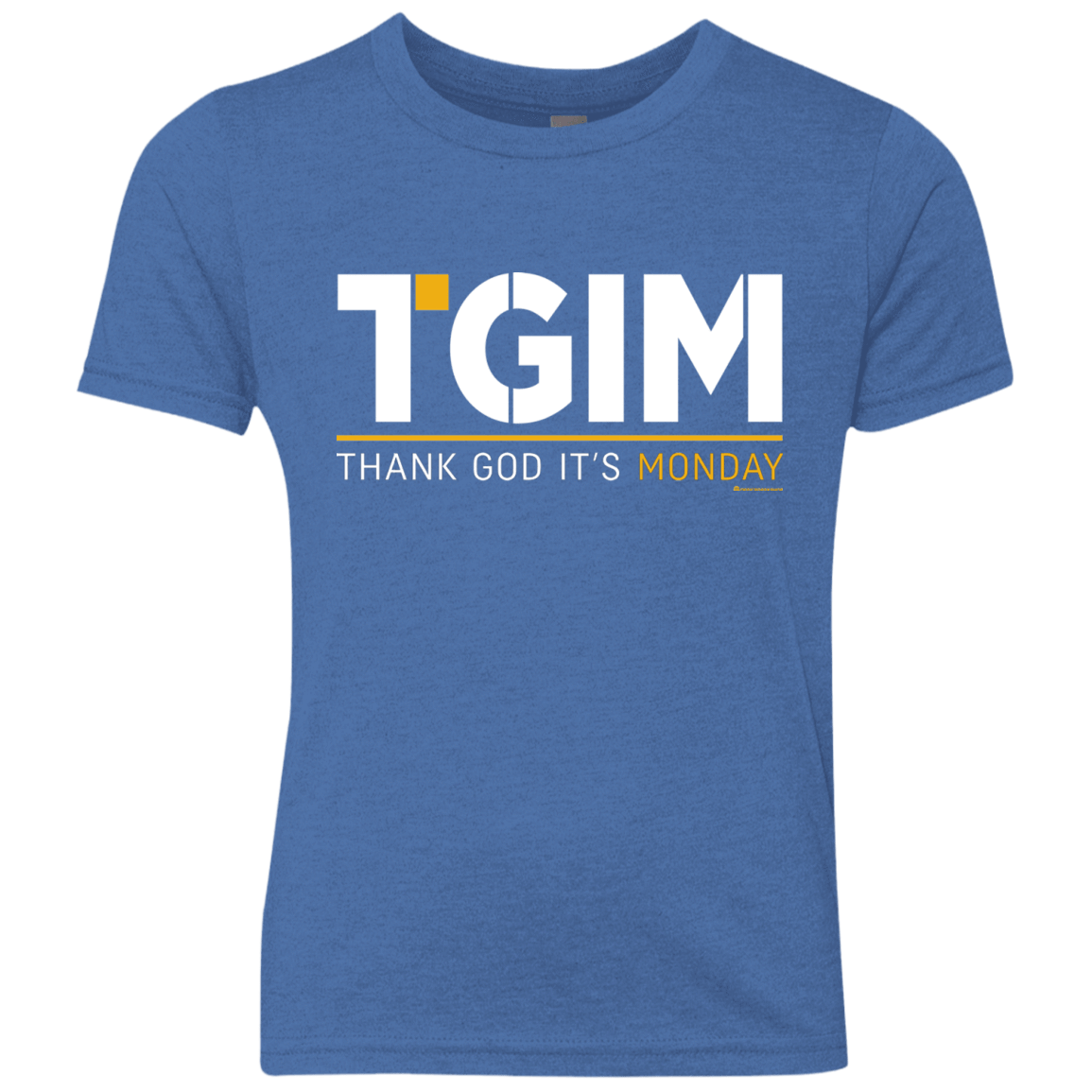 T-Shirts Vintage Royal / YXS Thank God Its Monday Youth Triblend T-Shirt