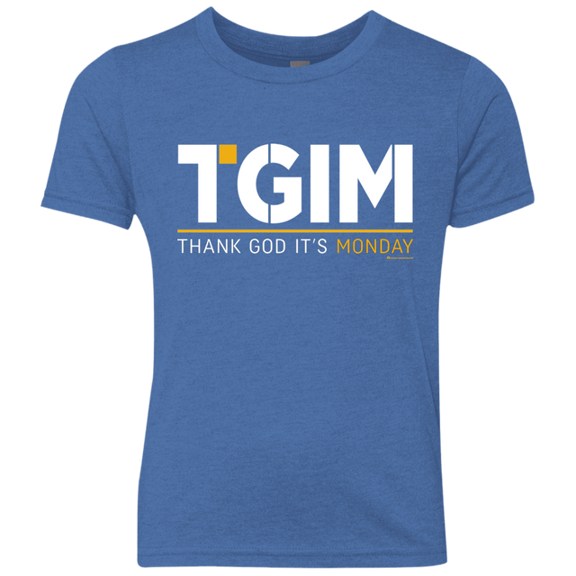 T-Shirts Vintage Royal / YXS Thank God Its Monday Youth Triblend T-Shirt