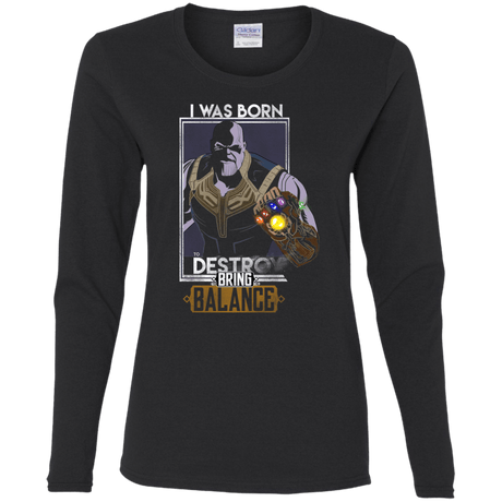 T-Shirts Black / S Thano Women's Long Sleeve T-Shirt