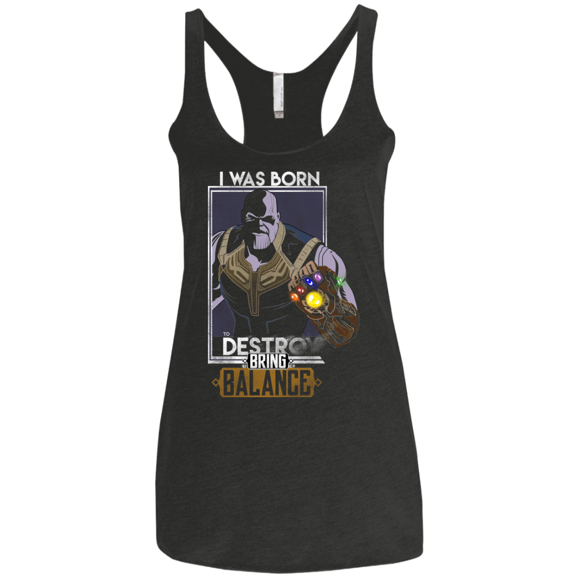 T-Shirts Vintage Black / X-Small Thano Women's Triblend Racerback Tank