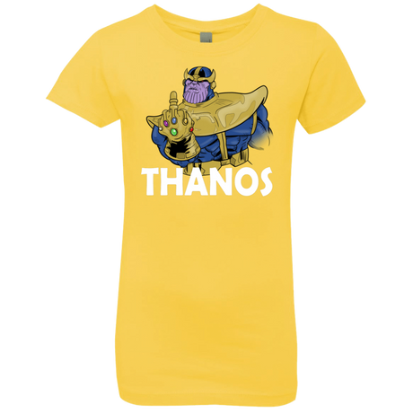 T-Shirts Vibrant Yellow / YXS Thanos Cash Girls Premium T-Shirt