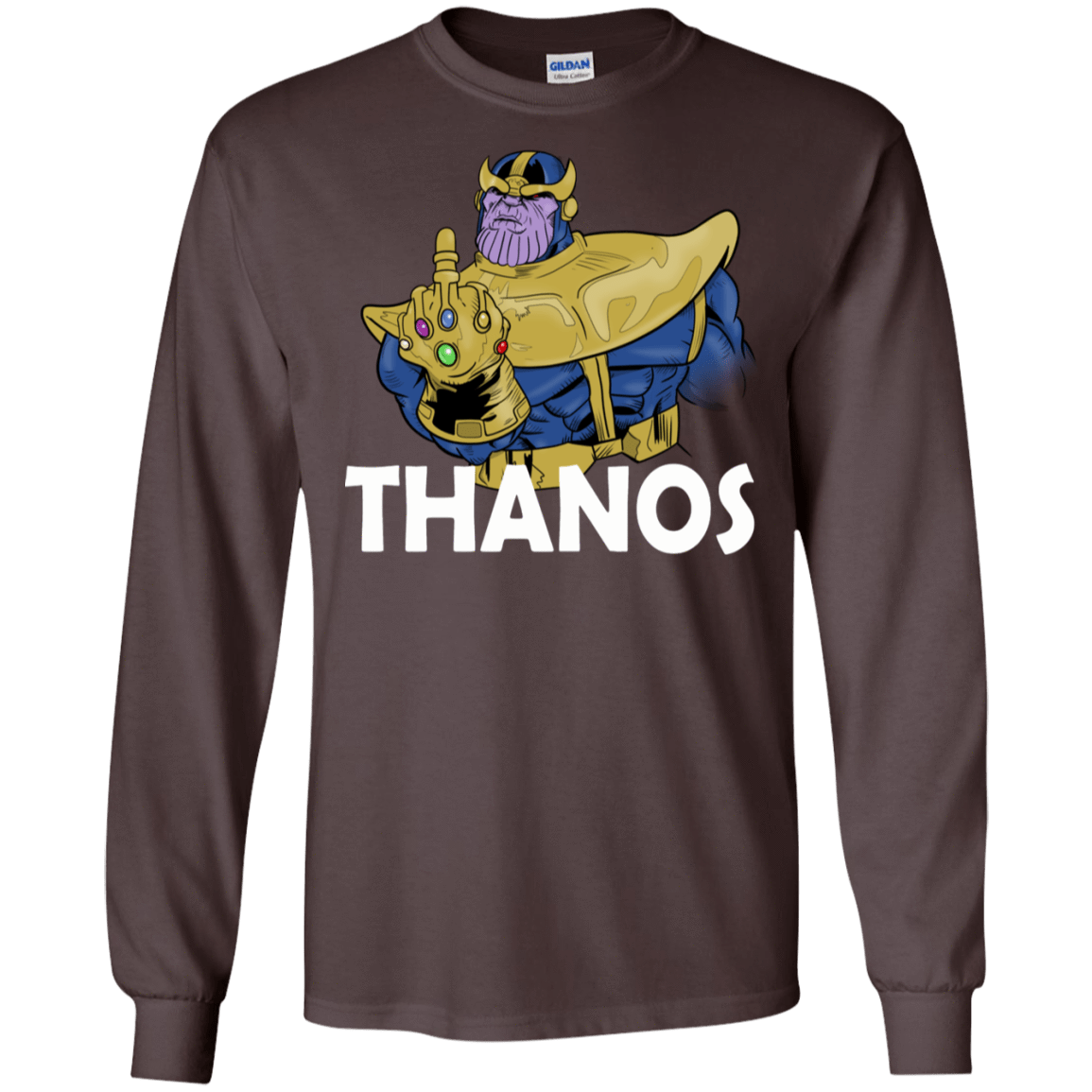 T-Shirts Dark Chocolate / S Thanos Cash Men's Long Sleeve T-Shirt