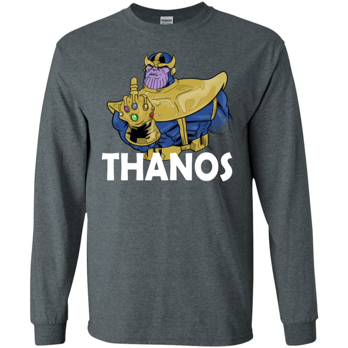 T-Shirts Dark Heather / S Thanos Cash Men's Long Sleeve T-Shirt