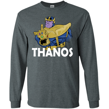 T-Shirts Dark Heather / S Thanos Cash Men's Long Sleeve T-Shirt