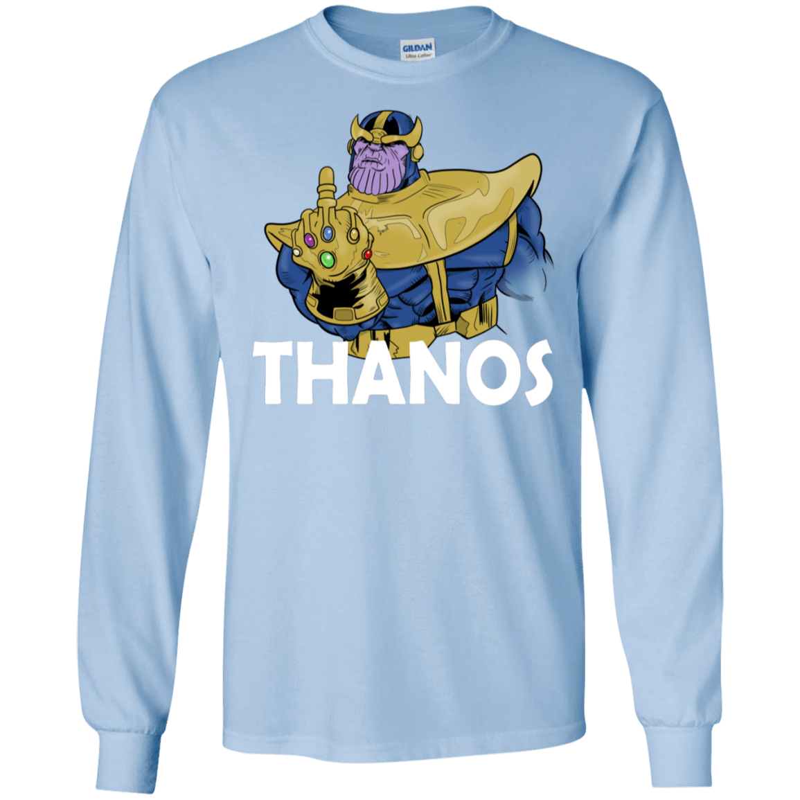 T-Shirts Light Blue / S Thanos Cash Men's Long Sleeve T-Shirt