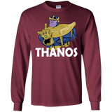 T-Shirts Maroon / S Thanos Cash Men's Long Sleeve T-Shirt