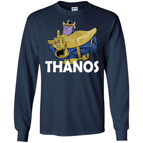 T-Shirts Navy / S Thanos Cash Men's Long Sleeve T-Shirt