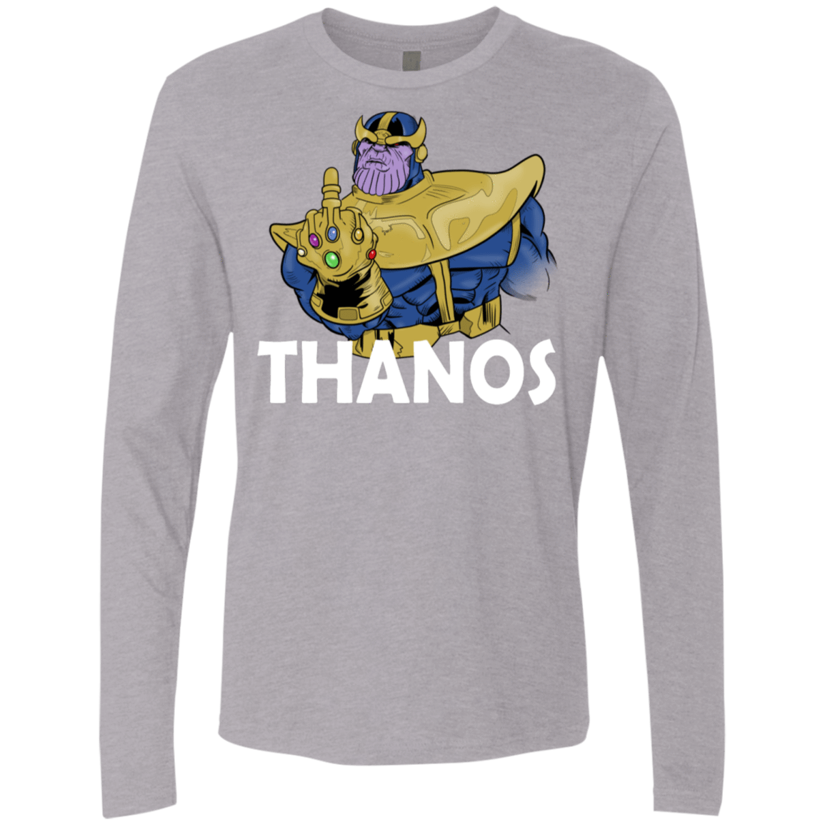 T-Shirts Heather Grey / S Thanos Cash Men's Premium Long Sleeve