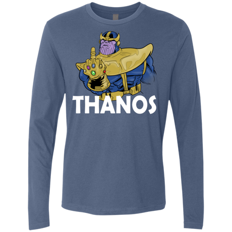 T-Shirts Indigo / S Thanos Cash Men's Premium Long Sleeve