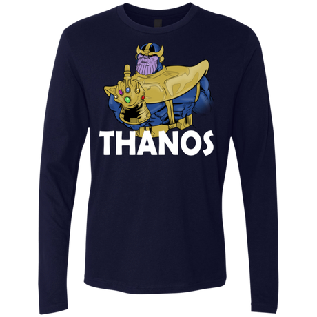 T-Shirts Midnight Navy / S Thanos Cash Men's Premium Long Sleeve