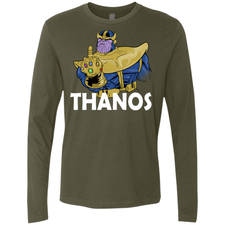 T-Shirts Military Green / S Thanos Cash Men's Premium Long Sleeve