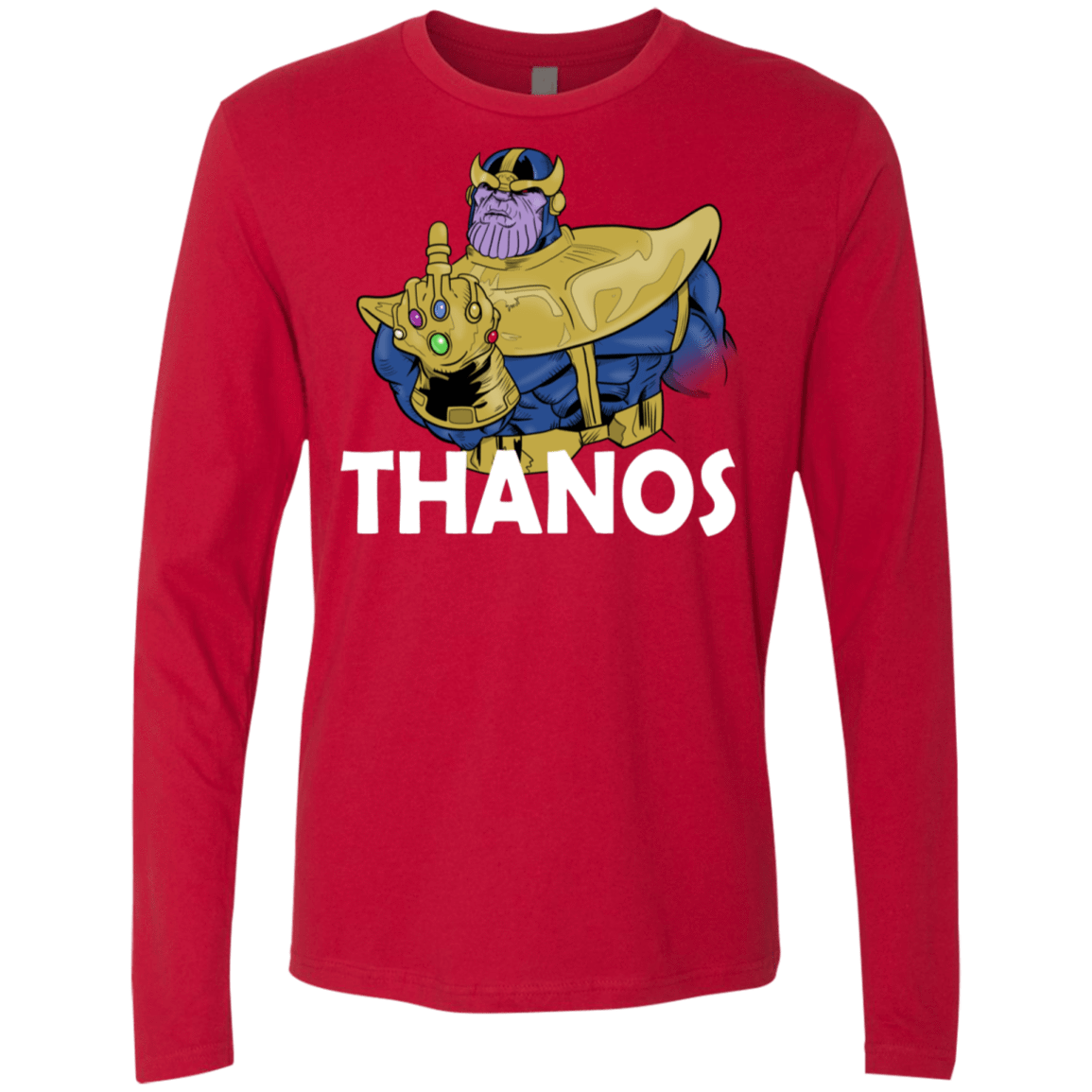 T-Shirts Red / S Thanos Cash Men's Premium Long Sleeve