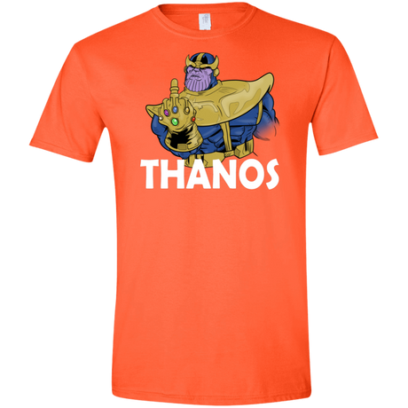 T-Shirts Orange / S Thanos Cash Men's Semi-Fitted Softstyle