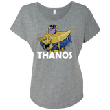 T-Shirts Premium Heather / X-Small Thanos Cash Triblend Dolman Sleeve