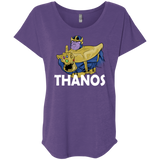 T-Shirts Purple Rush / X-Small Thanos Cash Triblend Dolman Sleeve