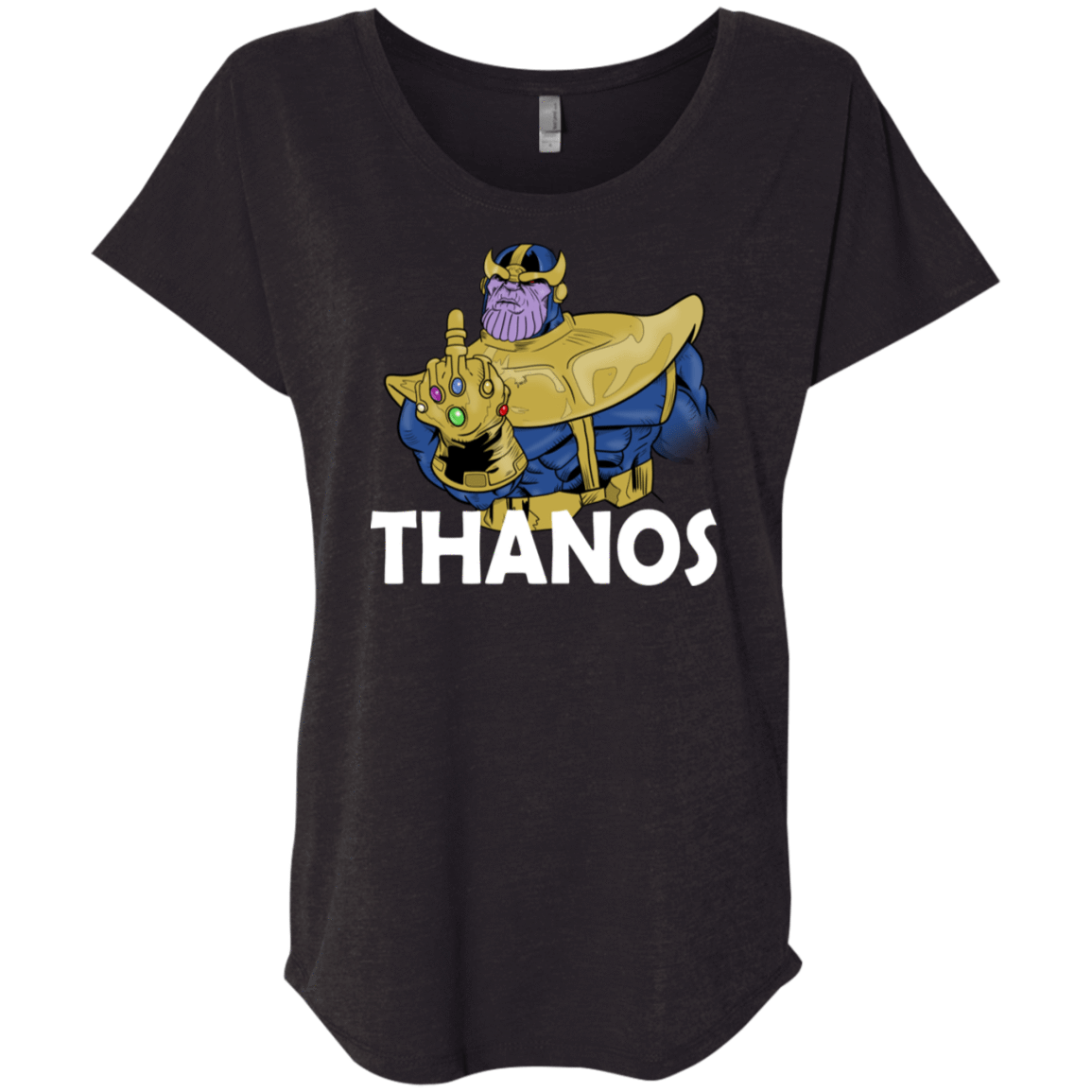 T-Shirts Vintage Black / X-Small Thanos Cash Triblend Dolman Sleeve