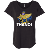 T-Shirts Vintage Black / X-Small Thanos Cash Triblend Dolman Sleeve