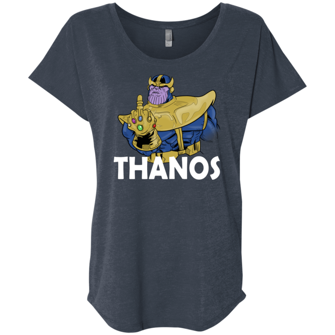 T-Shirts Vintage Navy / X-Small Thanos Cash Triblend Dolman Sleeve