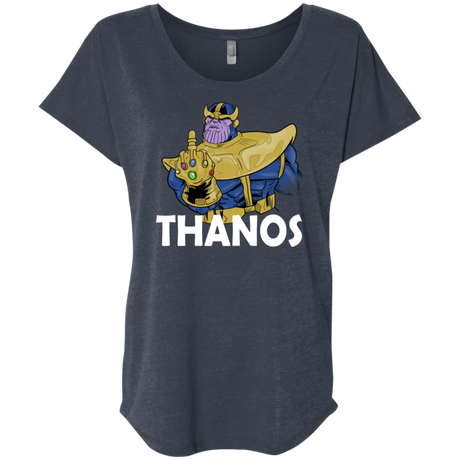 T-Shirts Vintage Navy / X-Small Thanos Cash Triblend Dolman Sleeve