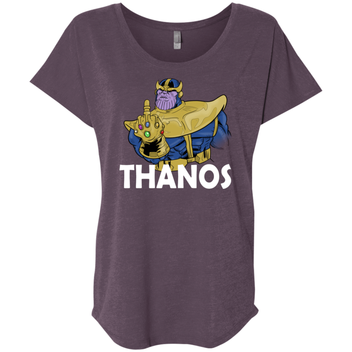 T-Shirts Vintage Purple / X-Small Thanos Cash Triblend Dolman Sleeve