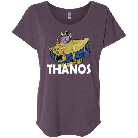 T-Shirts Vintage Purple / X-Small Thanos Cash Triblend Dolman Sleeve