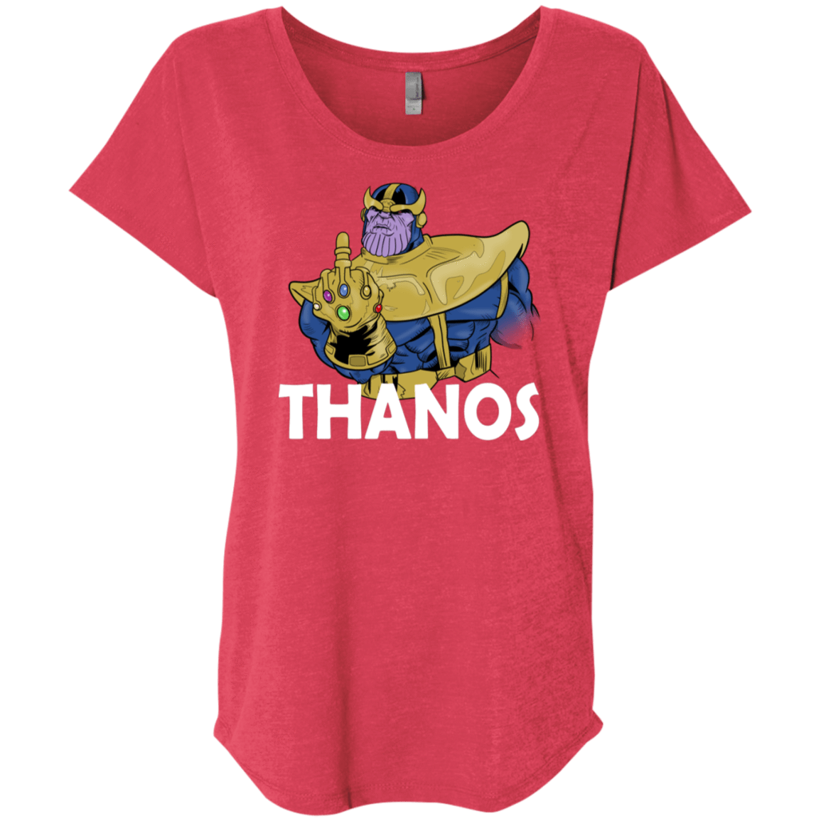 T-Shirts Vintage Red / X-Small Thanos Cash Triblend Dolman Sleeve