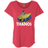 T-Shirts Vintage Red / X-Small Thanos Cash Triblend Dolman Sleeve