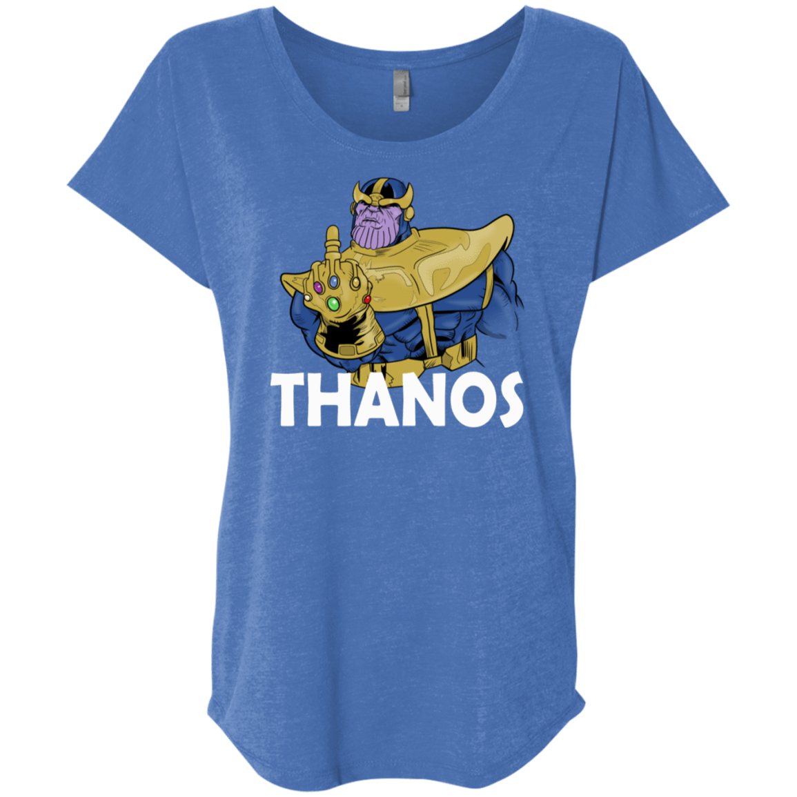 T-Shirts Vintage Royal / X-Small Thanos Cash Triblend Dolman Sleeve