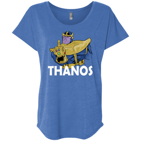 T-Shirts Vintage Royal / X-Small Thanos Cash Triblend Dolman Sleeve