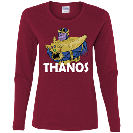 T-Shirts Cardinal / S Thanos Cash Women's Long Sleeve T-Shirt