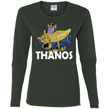 T-Shirts Forest / S Thanos Cash Women's Long Sleeve T-Shirt