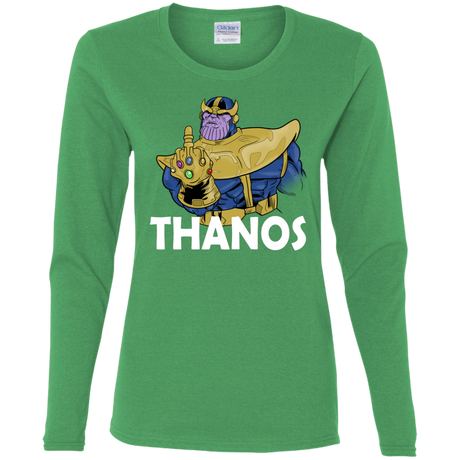 T-Shirts Irish Green / S Thanos Cash Women's Long Sleeve T-Shirt