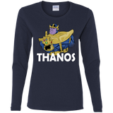 T-Shirts Navy / S Thanos Cash Women's Long Sleeve T-Shirt