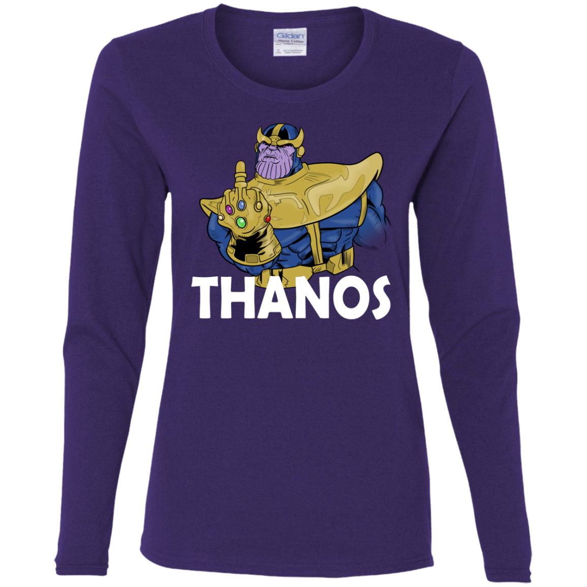 T-Shirts Purple / S Thanos Cash Women's Long Sleeve T-Shirt