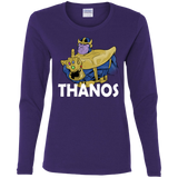 T-Shirts Purple / S Thanos Cash Women's Long Sleeve T-Shirt