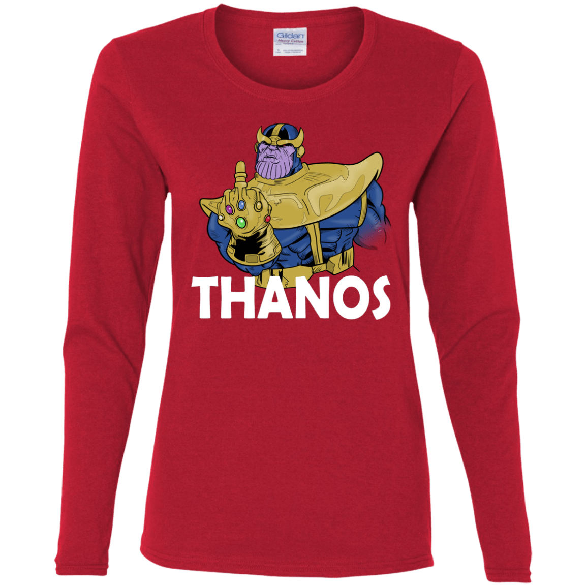 T-Shirts Red / S Thanos Cash Women's Long Sleeve T-Shirt