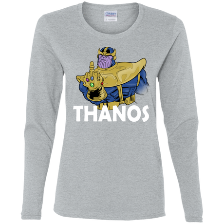 T-Shirts Sport Grey / S Thanos Cash Women's Long Sleeve T-Shirt