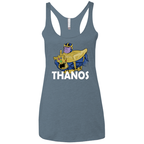 T-Shirts Indigo / X-Small Thanos Cash Women's Triblend Racerback Tank